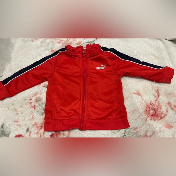 Puma Other - Puma Red Track Sweater with zipper & pockets (BNWOT)